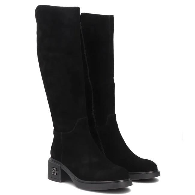 Leather boots Filippo DKZ8215/26 BK black