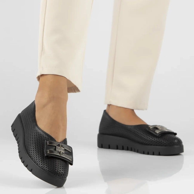 Leather shoes Filippo DP6043/24 BK black