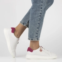 Leather sneakers Filippo DP6860/25 WH FH white