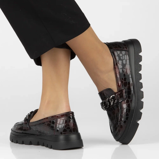 Leather shoes Filippo DP6467/24 BG burgundy