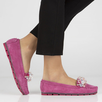 Leather loafers Filippo DP4549/22 FH pink