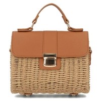 Brown briefcase bag strawbelle
