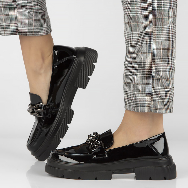 Leather shoes Filippo DP4564/23 BK black