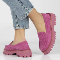 Leather shoes Filippo DP4586/23 FH pink