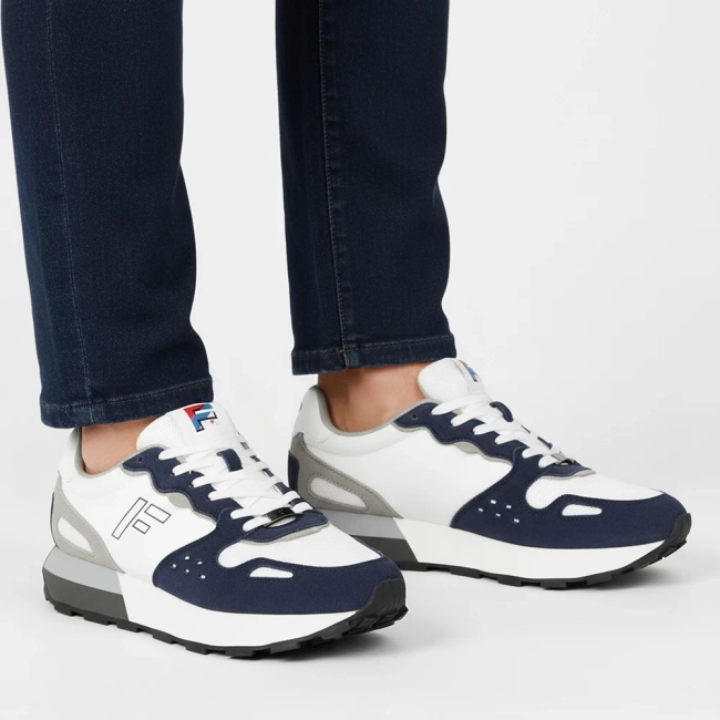 Leather Sneakers Filippo MSP7839/26 WH NV white