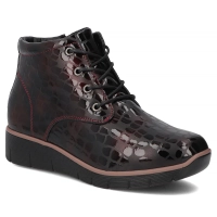 Leather ankle boots Filippo DBT3169/25 BG burgundy