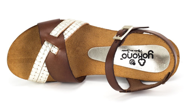 Sandały Yokono Capri-041 VQ/Cris.TR Nuez/Platino