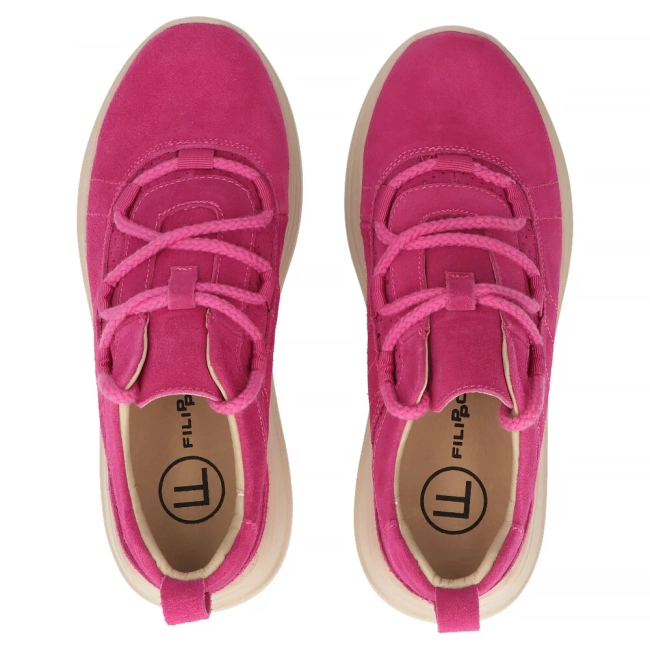 Leather sneakers Filippo DP6706/25 FH pink