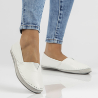 Leather shoes Filippo DP031/22 WH white