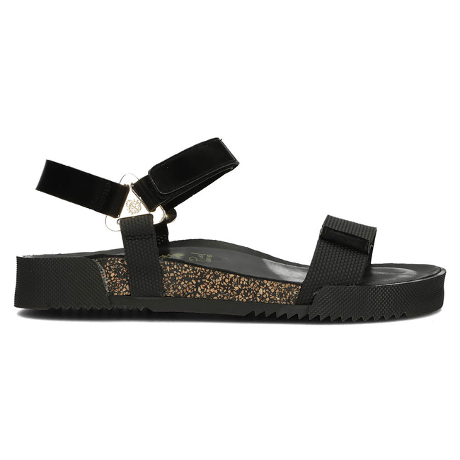 Leather sandals Yokono ROSS-002 black