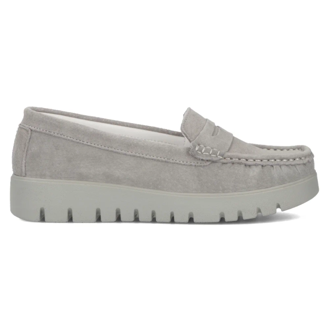 Leather loafers Filippo DP6045/24 GR grey