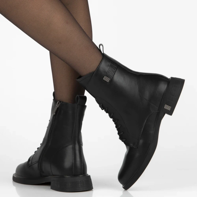 Leather ankle boots Filippo DBT7201/25 BK black