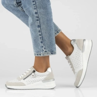 Skórzane sneakersy Filippo DP6011/24 WH białe