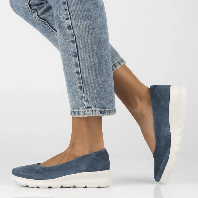 Leather shoes Filippo DP6768/25 NV navy blue