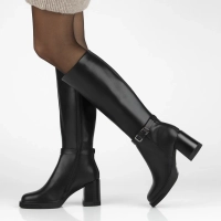 Leather boots Filippo DKZ7213/25 BK black