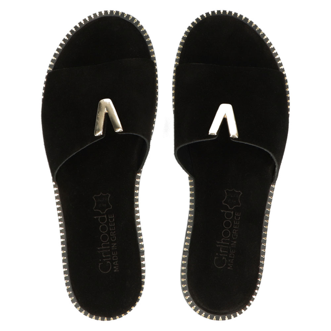 Leather Slippers Filippo LH-200 black