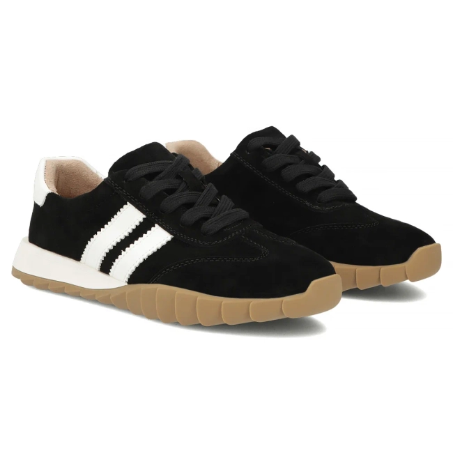 Leather sneakers Filippo DP7534/26 BK black