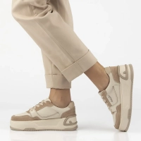 Skórzane sneakersy Filippo DP7116/25 BE beżowe