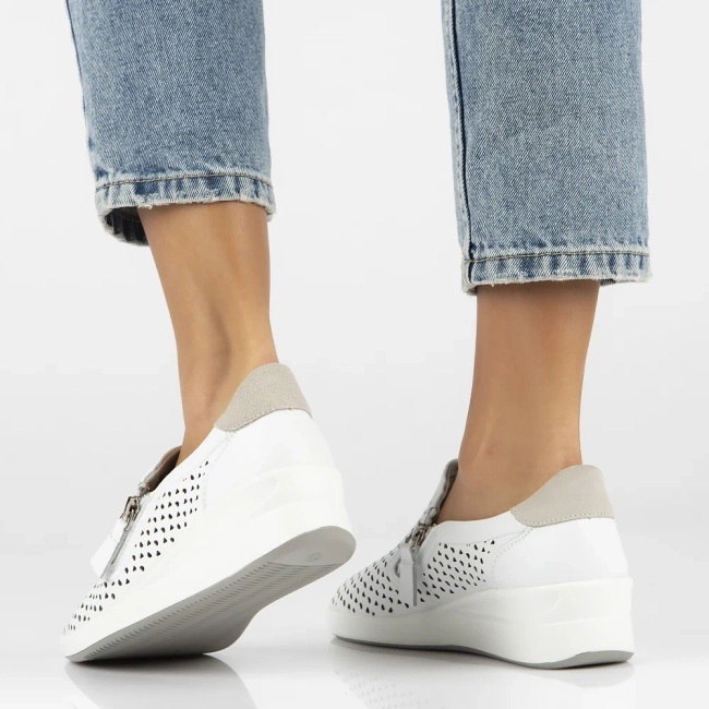 Leather shoes DP6210/24 WH white