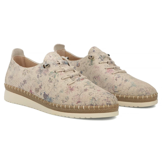 Leather shoes Filippo DP7542/26 MLT beige