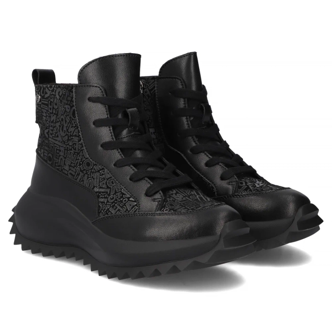 Leather ankle boots Filippo DBT7138/25 BK black