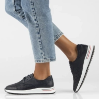 Leather shoes Filippo DP6022/24 NV navy blue