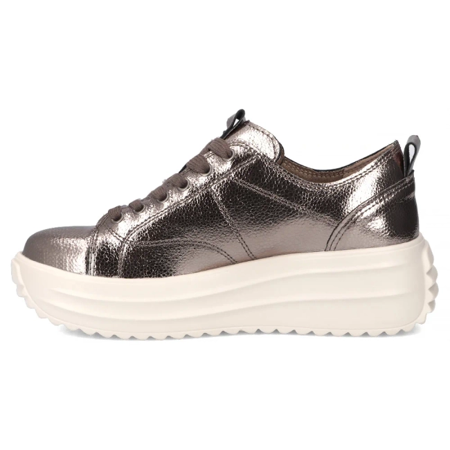 Leather sneakers Filippo DP6795/25 GN gun metal