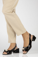 Leather sandals Filippo DS4418/23 BK black