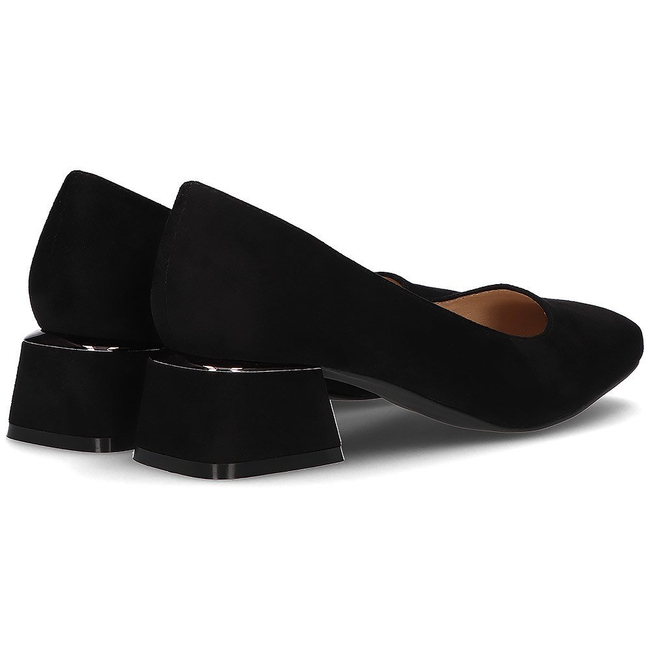 Czółenka na obcasie FILIPPO DP2096/22 BK czarne