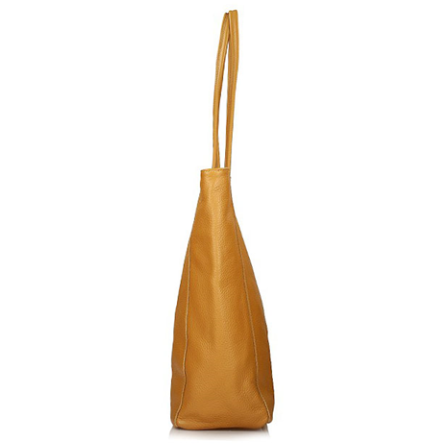 Torebka Toscanio Shopper Skórzany A264 żółty