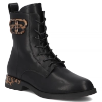 Skórzane botki Filippo DBT7206/25 BK czarne