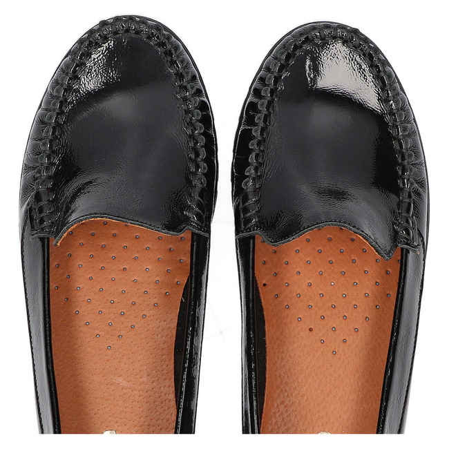 Półbuty Filippo 10118 naplak czarny