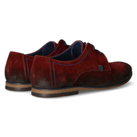 Leather shoes Filippo 239 burgundy velor