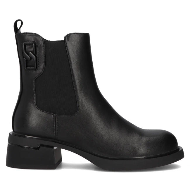 Leather ankle boots Filippo DBT6554/24 BK black