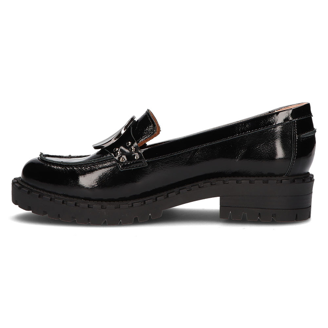 Leather loafers Simen 4410A black