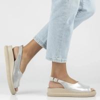 Leather sandals Filippo DS7581/26 SI silver