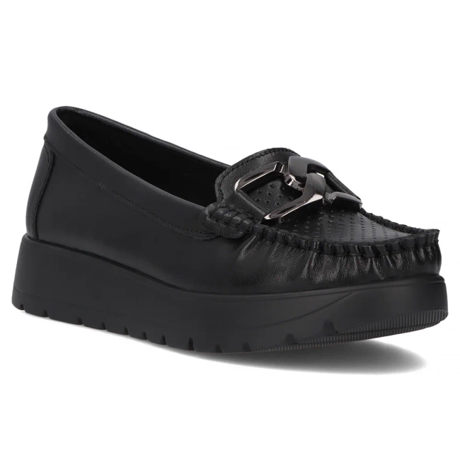 Leather loafers Filippo DP6827/25 BK black