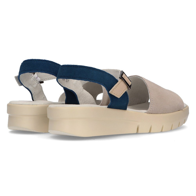 Leather sandals Filippo DS2021/21 GR gray