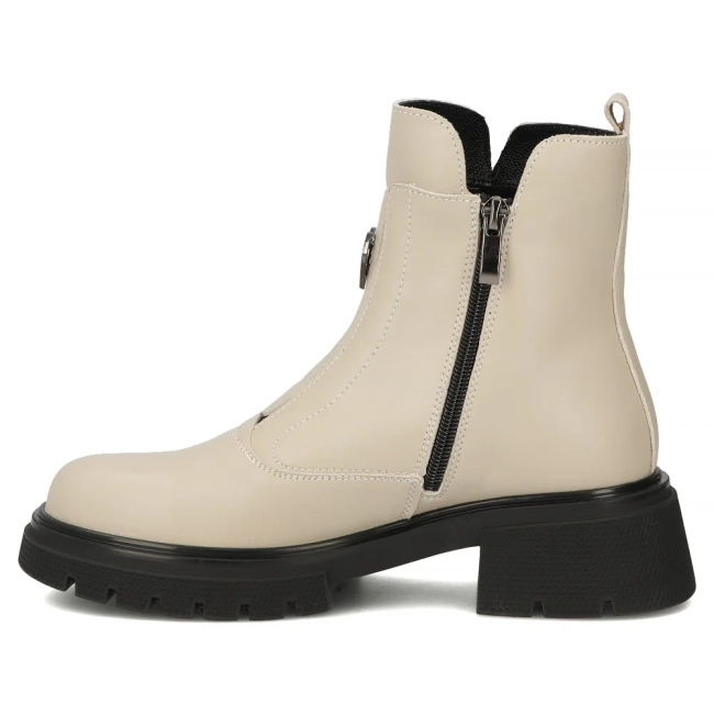 Leather ankle boots Filippo DBT7148/25 BE beige