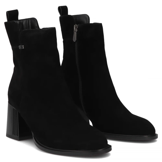 Leather ankle boots Filippo DBT7217/25 BK black