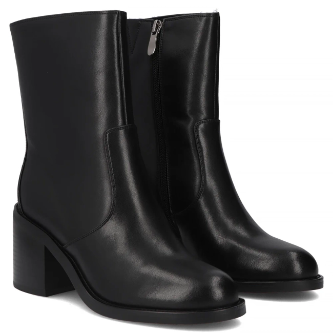 Leather ankle boots Filippo DBT7355/25 BK black