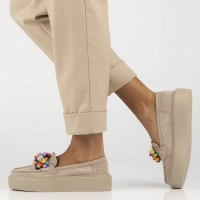 Leather loafers Filippo DP6765/25 BE beige