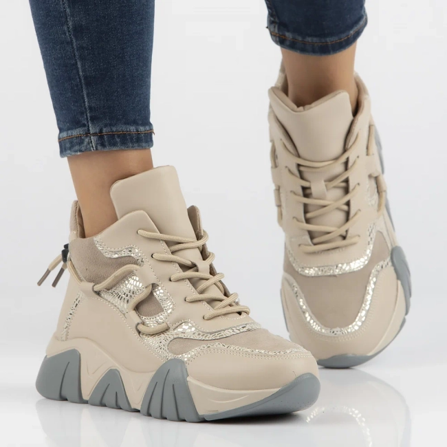 Leather ankle boots Filippo DBT6367/24 BE beige