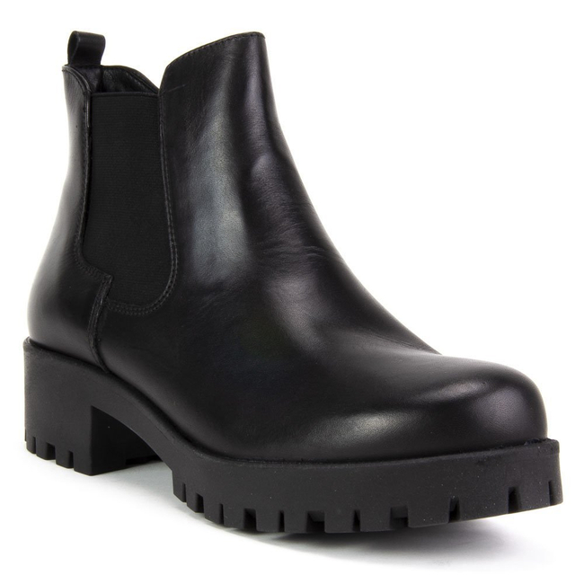 Botki Tamaris 1-25435-21 003 Black Leather