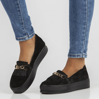 Leather shoes Filippo DP3532/22 BK black