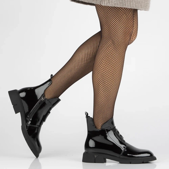 Leather ankle boots Filippo DBT6571/24 BK black