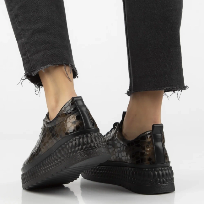 Skórzane sneakersy Filippo DP7284/25 BR brązowe