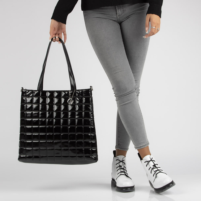 Leather ankle boots Filippo 60266 white lacquered