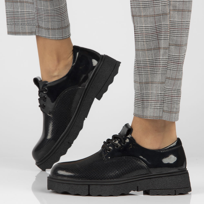 Leather shoes Filippo DP4179/22 BK black