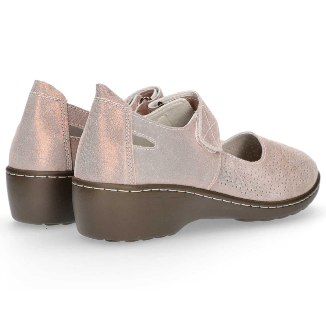 Skórzane półbuty Filippo DP1319/20 GO złote